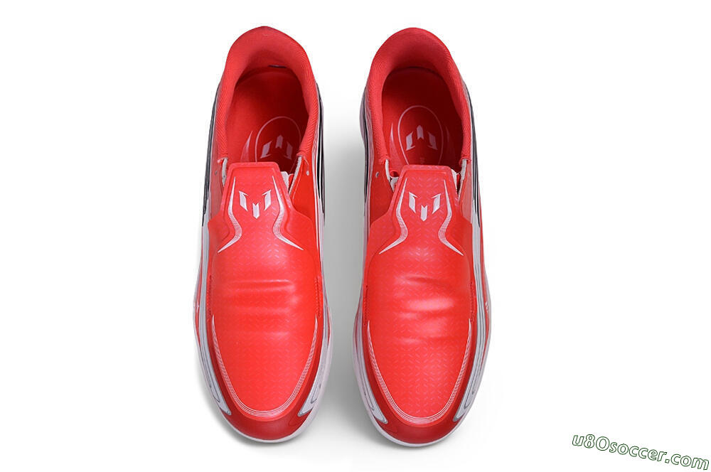 Adidas F50 Elite Laceless TF Artificial Turf Soccer Shoes - Red/Solar Red/Cloud White 4