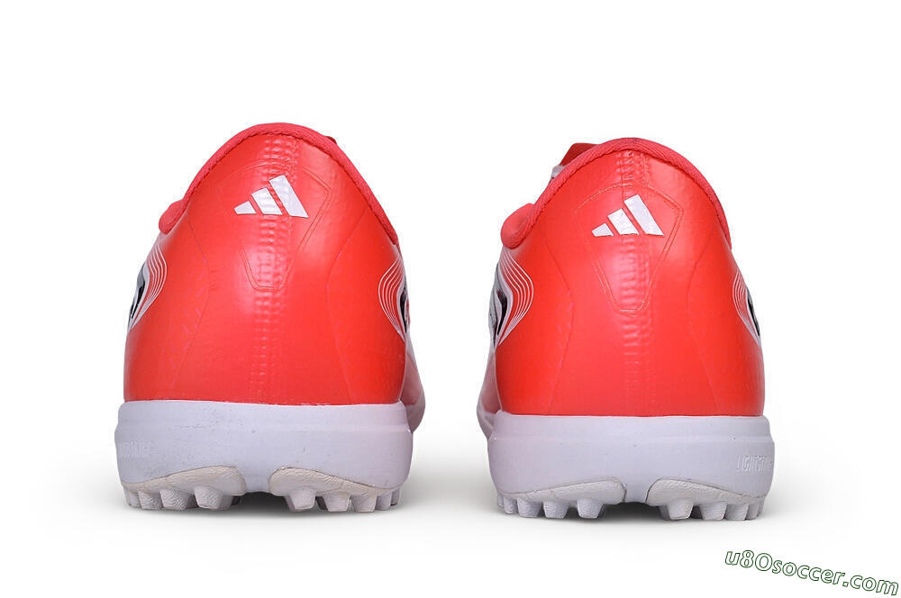 Adidas F50 Elite Laceless TF Artificial Turf Soccer Shoes - Red/Solar Red/Cloud White 5