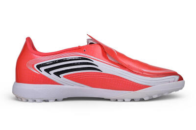 Adidas F50 Elite Laceless TF Artificial Turf Soccer Shoes - Red/Solar Red/Cloud White