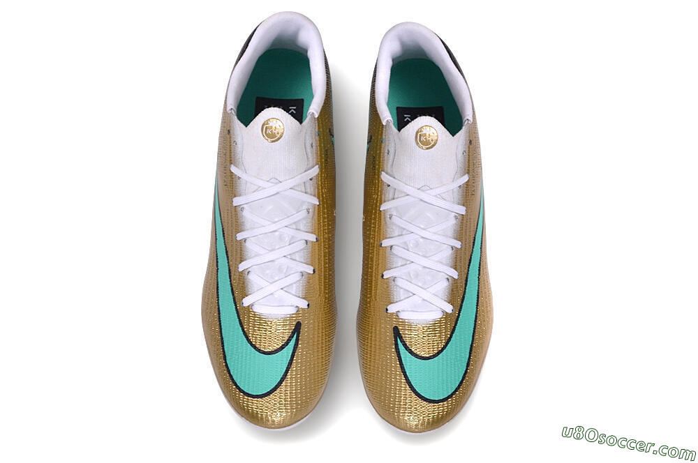 Nike Air Zoom Mercurial Superfly 11 Elite AG Artificial Grass Soccer Cleats - Gold/Metallic Gold/Turbo Green 4