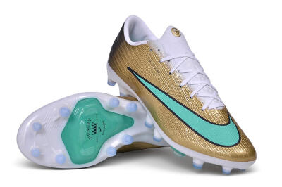 Nike Air Zoom Mercurial Superfly 11 Elite AG Artificial Grass Soccer Cleats - Gold/Metallic Gold/Turbo Green
