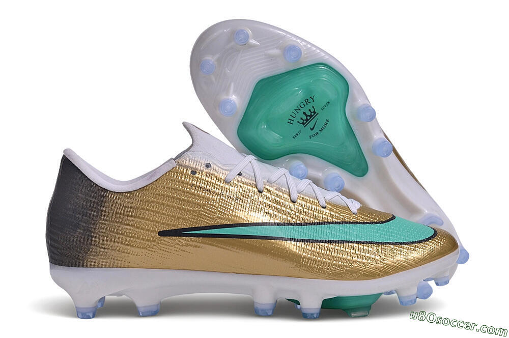 Nike Air Zoom Mercurial Superfly 11 Elite AG Artificial Grass Soccer Cleats - Gold/Metallic Gold/Turbo Green 1