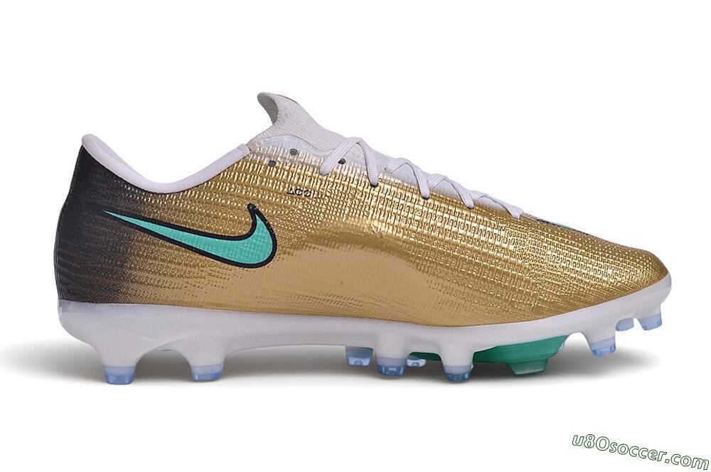 Nike Air Zoom Mercurial Superfly 11 Elite AG Artificial Grass Soccer Cleats - Gold/Metallic Gold/Turbo Green 7