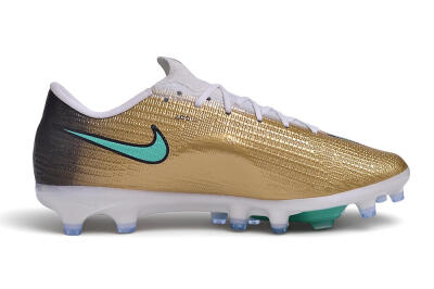Nike Air Zoom Mercurial Superfly 11 Elite AG Artificial Grass Soccer Cleats - Gold/Metallic Gold/Turbo Green