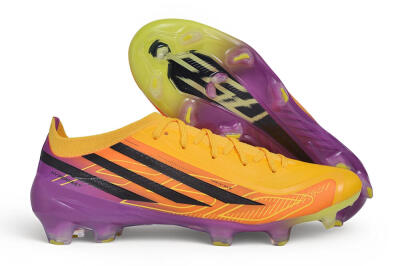 Adidas F50 Elite FG Firm Ground Soccer Cleats - Yellow/Solar Gold/Team Purple