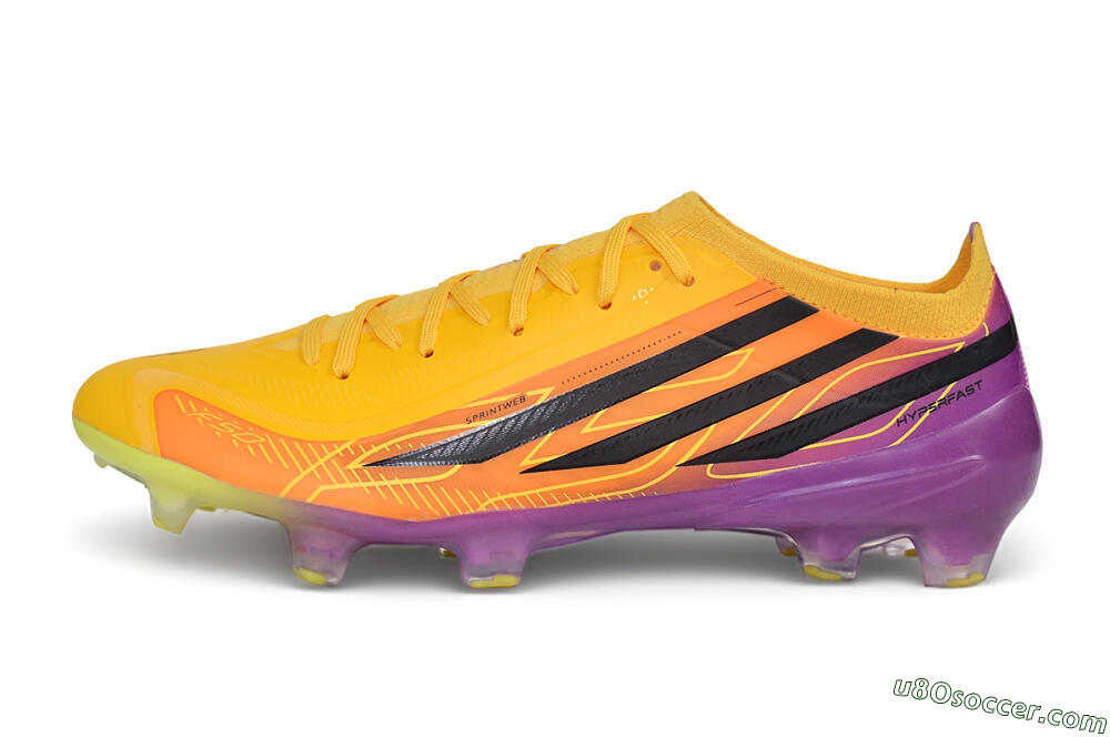Adidas F50 Elite FG Firm Ground Soccer Cleats - Yellow/Solar Gold/Team Purple 2