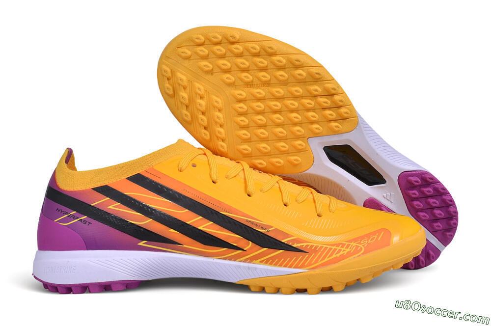 Adidas F50 Elite TF Artificial Turf Soccer Shoes - Orange/Solar Gold/Shock Pink 1
