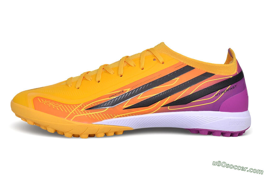 Adidas F50 Elite TF Artificial Turf Soccer Shoes - Orange/Solar Gold/Shock Pink 2