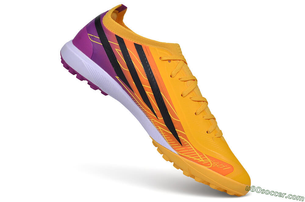 Adidas F50 Elite TF Artificial Turf Soccer Shoes - Orange/Solar Gold/Shock Pink 4