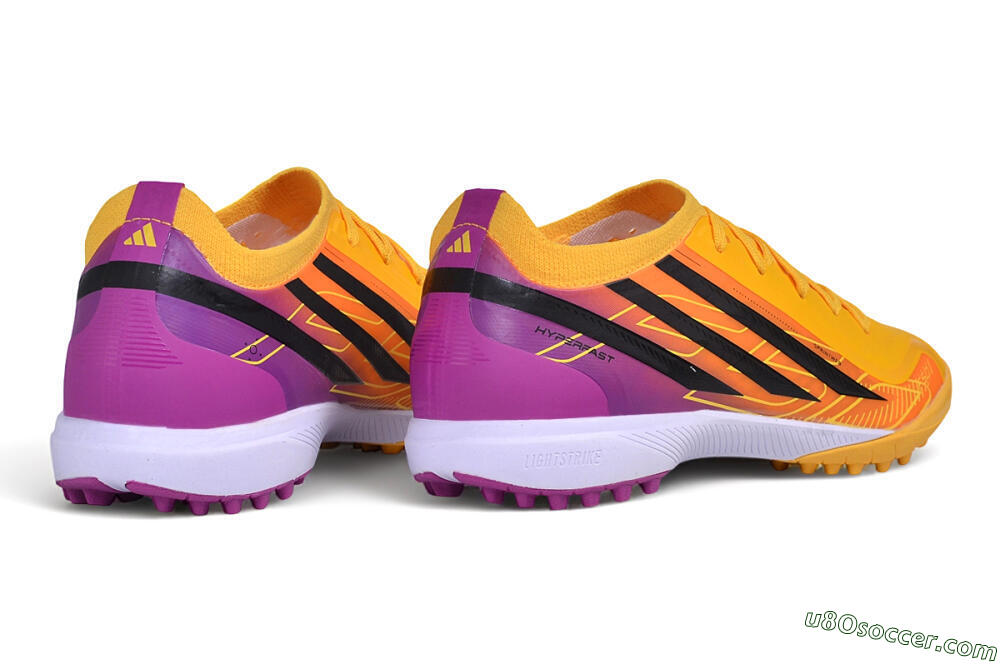 Adidas F50 Elite TF Artificial Turf Soccer Shoes - Orange/Solar Gold/Shock Pink 6