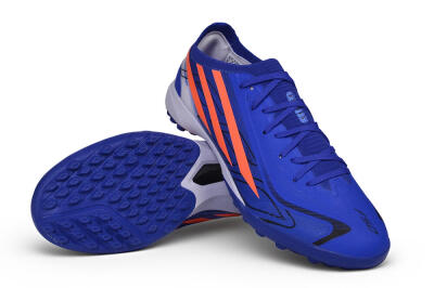 Adidas F50 Elite TF Artificial Turf Soccer Shoes - Blue/Royal Blue/Solar Orange