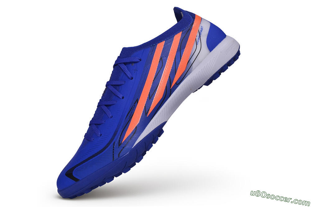 Adidas F50 Elite TF Artificial Turf Soccer Shoes - Blue/Royal Blue/Solar Orange 5