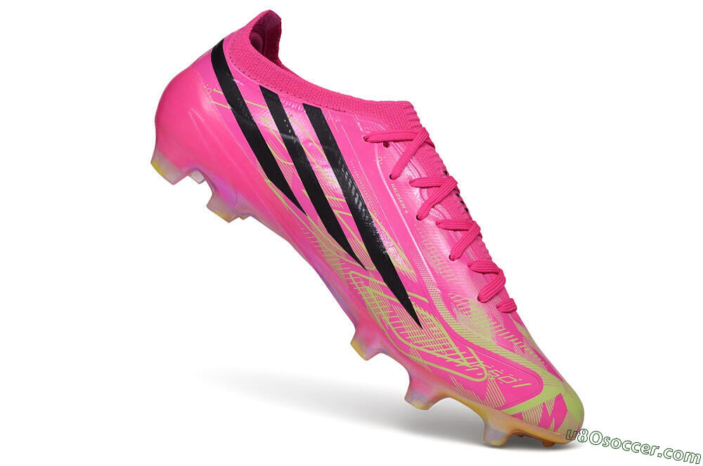 Adidas F50 Elite FG Firm Ground Soccer Cleats - Pink/Lucid Pink/Semi Solar Yellow 4