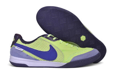 Nike Tiempo Legend SE IC Indoor & Futsal Soccer Shoes - Green/Lime Green/Deep Violet