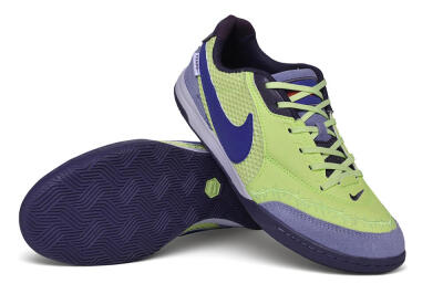 Nike Tiempo Legend SE IC Indoor & Futsal Soccer Shoes - Green/Lime Green/Deep Violet