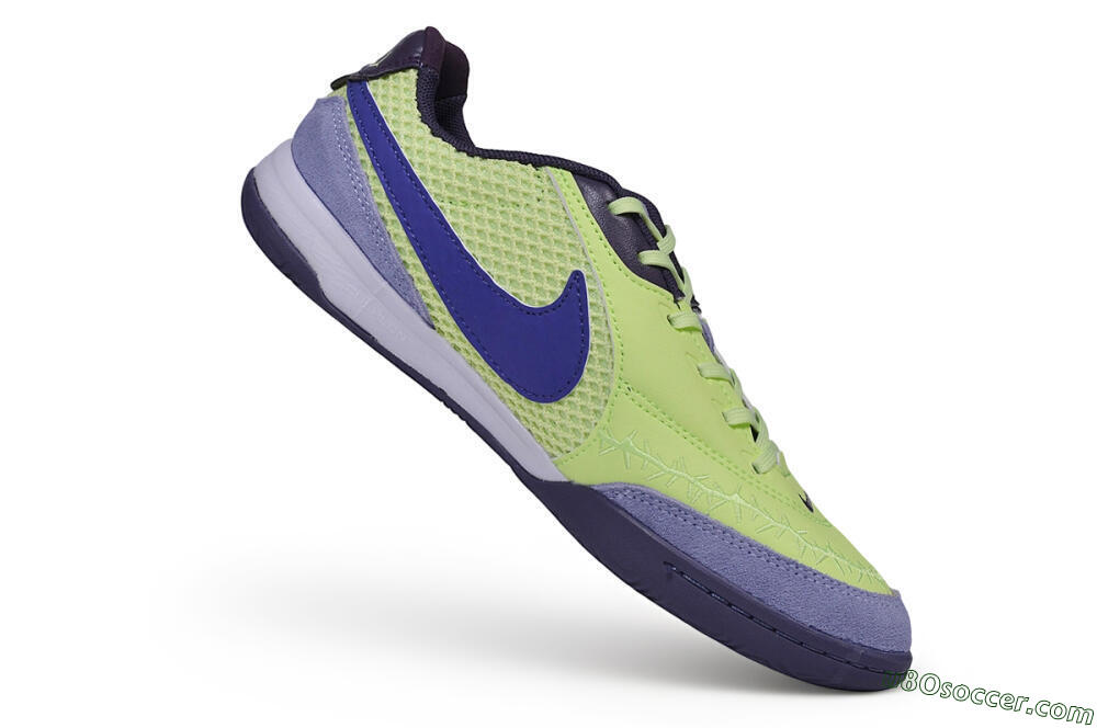 Nike Tiempo Legend SE IC Indoor & Futsal Soccer Shoes - Green/Lime Green/Deep Violet 4