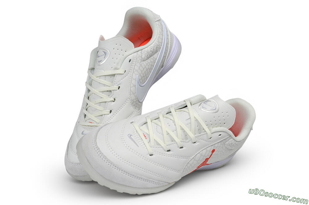 Nike Tiempo Legend 11 Elite TF Artificial Turf Soccer Shoes - White/Summit White/University Red 3