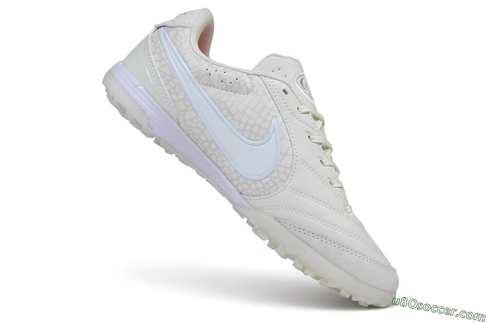 Nike Tiempo Legend 11 Elite TF Artificial Turf Soccer Shoes - White/Summit White/University Red 4