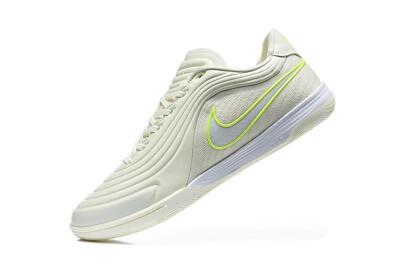 Nike Tiempo Streetgato Prm IC Indoor & Futsal Soccer Shoes - Beige/Light Cream/Volt Green