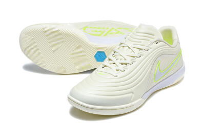 Nike Tiempo Streetgato Prm IC Indoor & Futsal Soccer Shoes - Beige/Light Cream/Volt Green