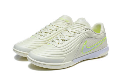 Nike Tiempo Streetgato Prm IC Indoor & Futsal Soccer Shoes - Beige/Light Cream/Volt Green