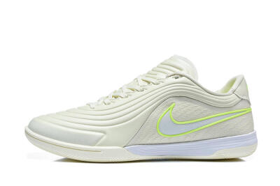 Nike Tiempo Streetgato Prm IC Indoor & Futsal Soccer Shoes - Beige/Light Cream/Volt Green