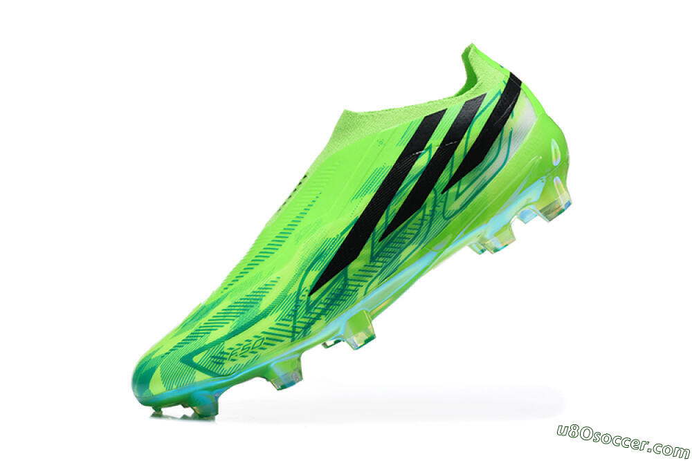 Adidas F50 Hyperfast Elite Laceless FG Firm Ground Soccer Cleats - Green/Lucid Lemon/Core Black 8