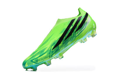 Adidas F50 Hyperfast Elite Laceless FG Firm Ground Soccer Cleats - Green/Lucid Lemon/Core Black