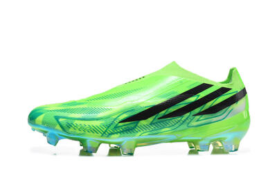 Adidas F50 Hyperfast Elite Laceless FG Firm Ground Soccer Cleats - Green/Lucid Lemon/Core Black