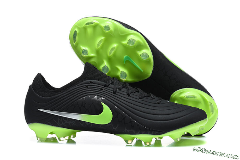 Nike Tiempo Legend 11 Elite FG Firm Ground Soccer Cleats - Black/Black/Electric Green 1