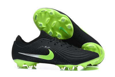 Nike Tiempo Legend 11 Elite FG Firm Ground Soccer Cleats - Black/Black/Electric Green