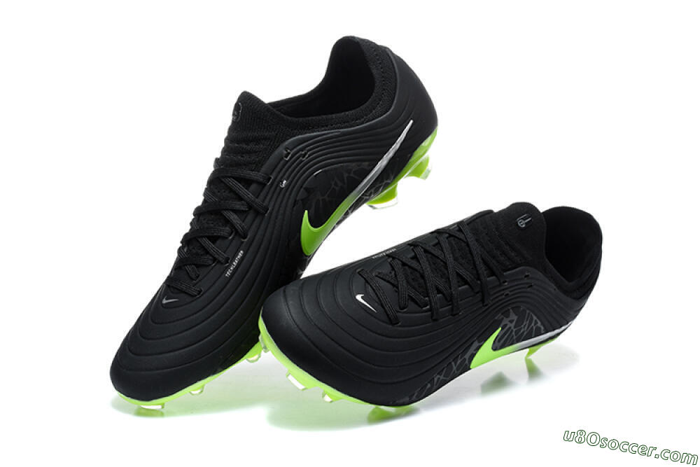 Nike Tiempo Legend 11 Elite FG Firm Ground Soccer Cleats - Black/Black/Electric Green 6