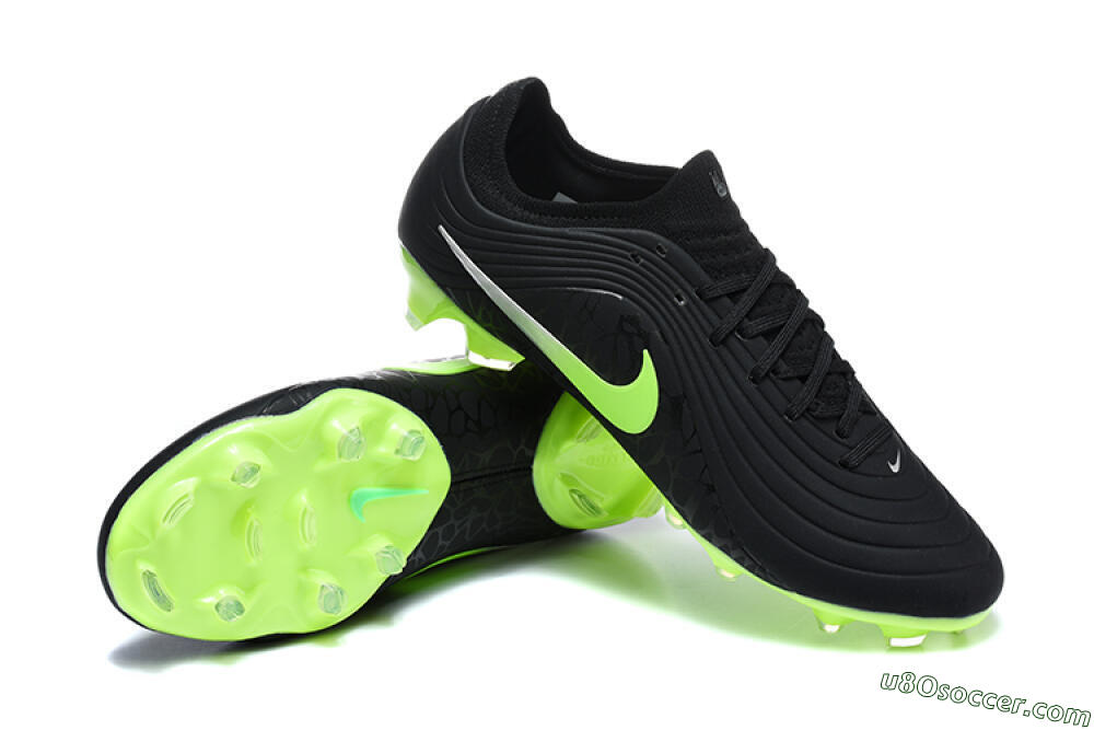 Nike Tiempo Legend 11 Elite FG Firm Ground Soccer Cleats - Black/Black/Electric Green 4
