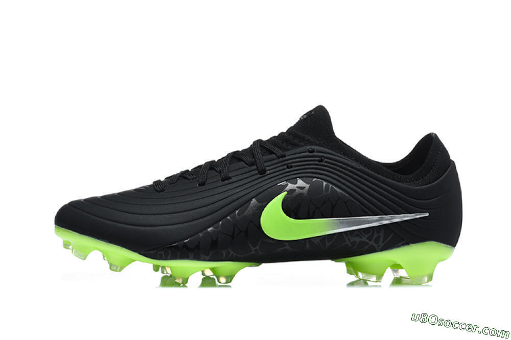 Nike Tiempo Legend 11 Elite FG Firm Ground Soccer Cleats - Black/Black/Electric Green 2