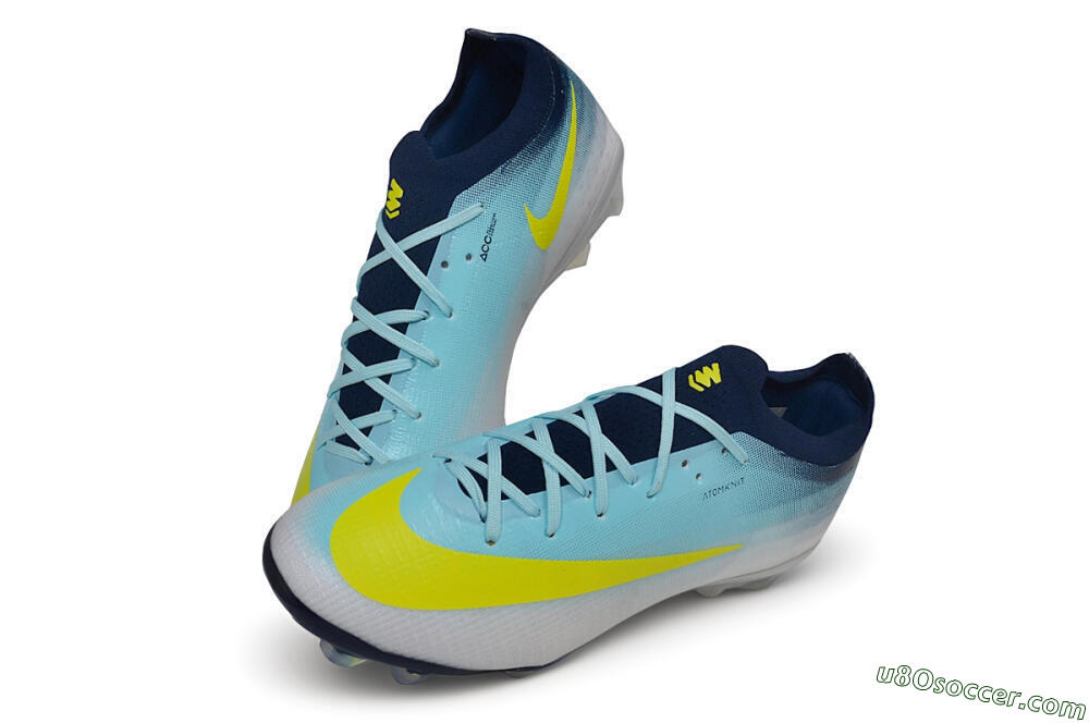 Nike Air Zoom Mercurial Vapor 17 Elite FG Firm Ground Soccer Cleats - Blue/Baltic Blue/Volt 3