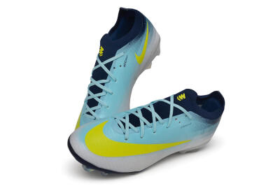 Nike Air Zoom Mercurial Vapor 17 Elite FG Firm Ground Soccer Cleats - Blue/Baltic Blue/Volt
