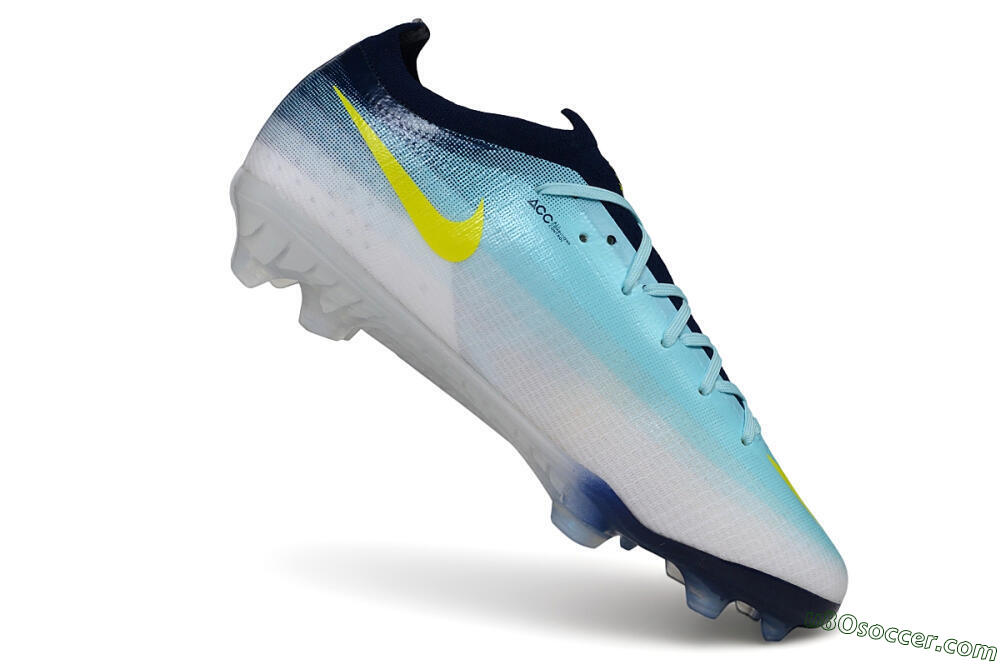 Nike Air Zoom Mercurial Vapor 17 Elite FG Firm Ground Soccer Cleats - Blue/Baltic Blue/Volt 4