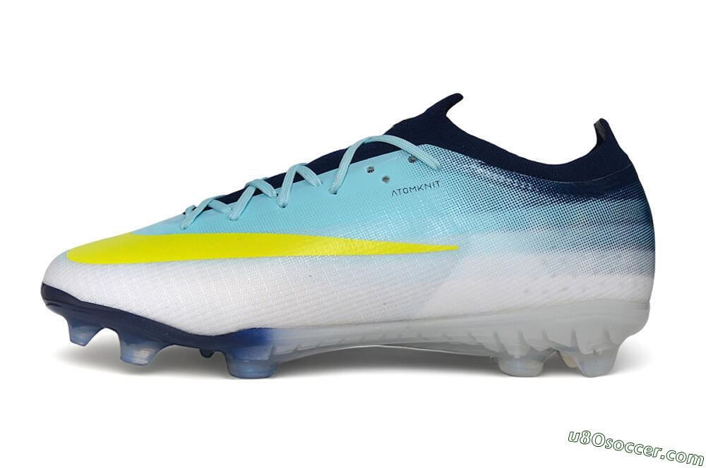 Nike Air Zoom Mercurial Vapor 17 Elite FG Firm Ground Soccer Cleats - Blue/Baltic Blue/Volt 2