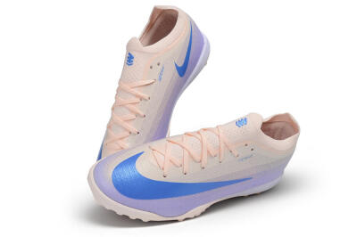 Nike Air Zoom Mercurial Vapor 17 Elite TF Artificial Turf Soccer Shoes - Peach/Sunset Peach/Electric Lilac