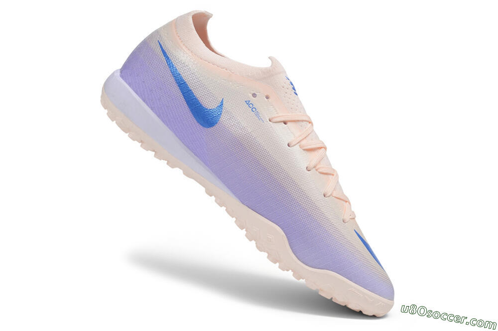 Nike Air Zoom Mercurial Vapor 17 Elite TF Artificial Turf Soccer Shoes - Peach/Sunset Peach/Electric Lilac 4