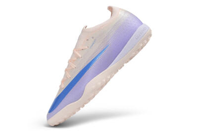 Nike Air Zoom Mercurial Vapor 17 Elite TF Artificial Turf Soccer Shoes - Peach/Sunset Peach/Electric Lilac