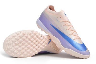 Nike Air Zoom Mercurial Vapor 17 Elite TF Artificial Turf Soccer Shoes - Peach/Sunset Peach/Electric Lilac