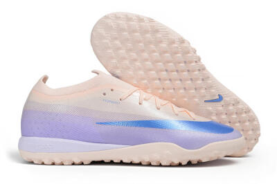 Nike Air Zoom Mercurial Vapor 17 Elite TF Artificial Turf Soccer Shoes - Peach/Sunset Peach/Electric Lilac