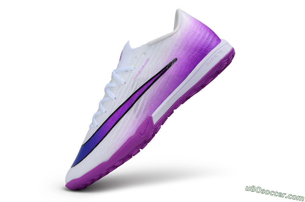 Nike Air Zoom Mercurial Superfly 11 Elite TF Artificial Turf Soccer Shoes - White/White/Purple Pulse 5