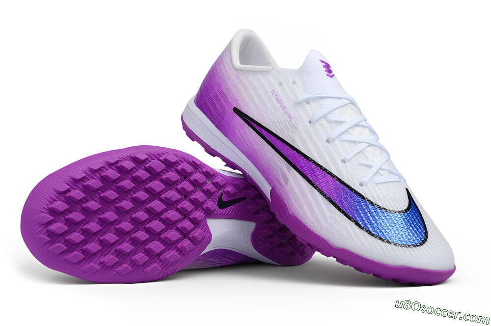 Nike Air Zoom Mercurial Superfly 11 Elite TF Artificial Turf Soccer Shoes - White/White/Purple Pulse 0