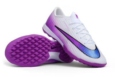 Nike Air Zoom Mercurial Superfly 11 Elite TF Artificial Turf Soccer Shoes - White/White/Purple Pulse