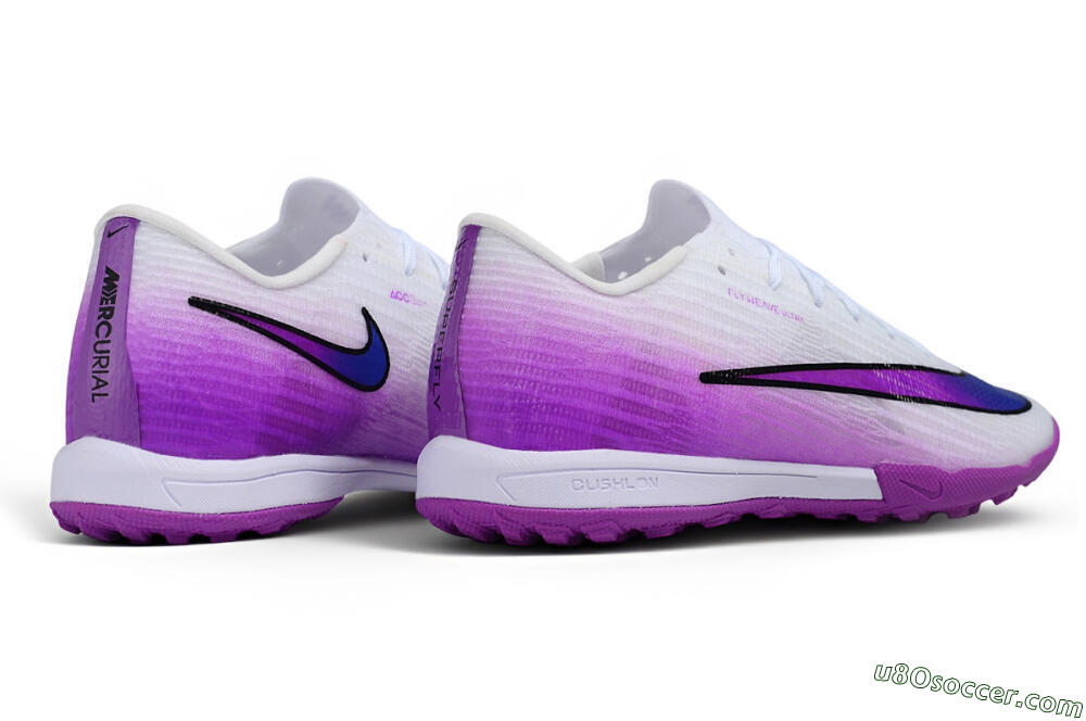 Nike Air Zoom Mercurial Superfly 11 Elite TF Artificial Turf Soccer Shoes - White/White/Purple Pulse 6