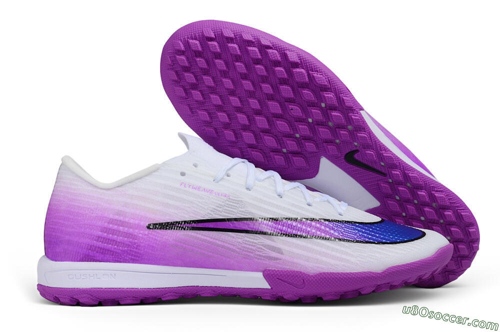 Nike Air Zoom Mercurial Superfly 11 Elite TF Artificial Turf Soccer Shoes - White/White/Purple Pulse 1