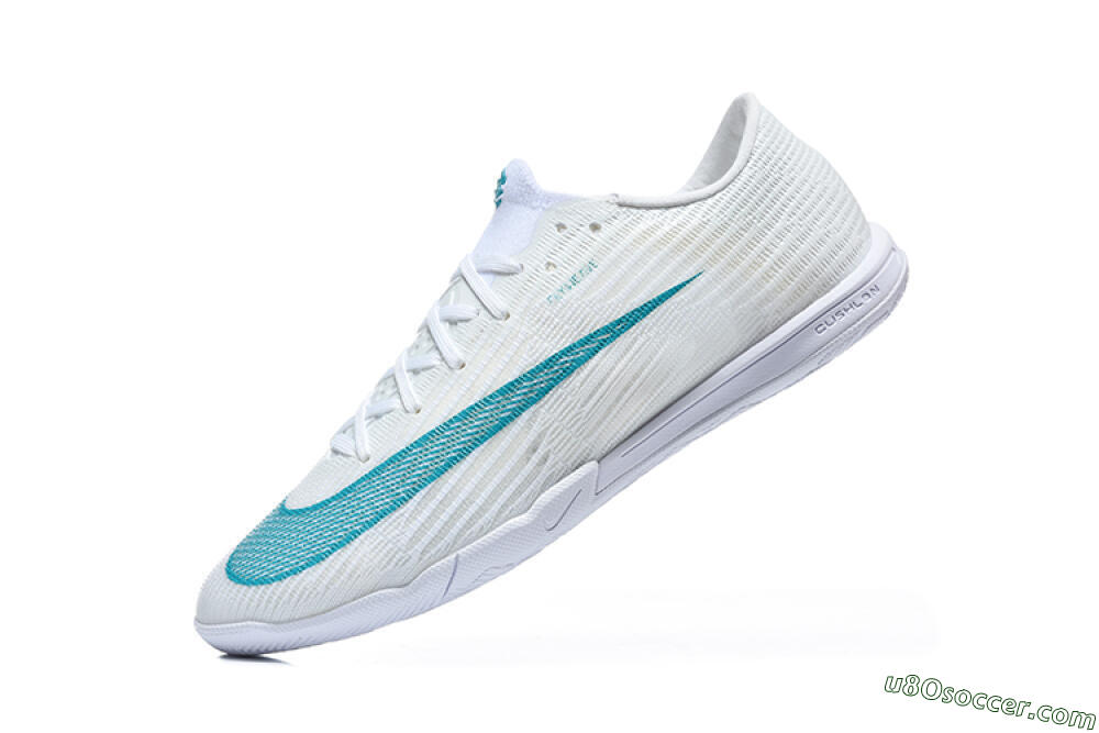 Nike Air Zoom Mercurial Superfly 11 Elite IC Indoor & Futsal Soccer Shoes - White/Summit White/Clear Jade 8
