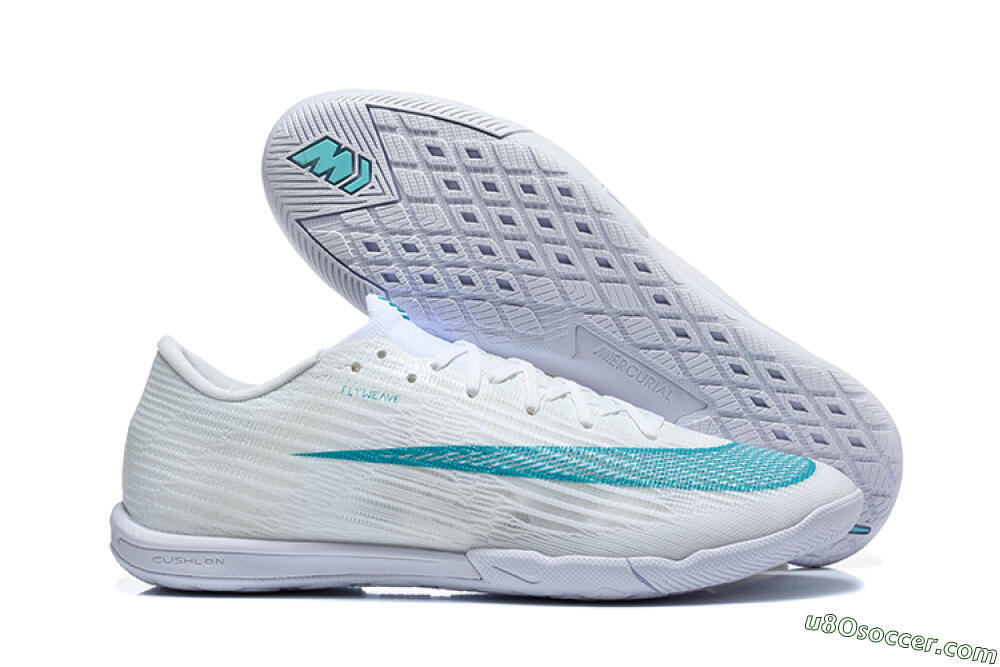 Nike Air Zoom Mercurial Superfly 11 Elite IC Indoor & Futsal Soccer Shoes - White/Summit White/Clear Jade 1